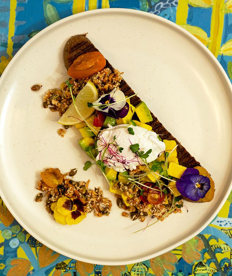 A produce-led coastal dish at Breadfruit